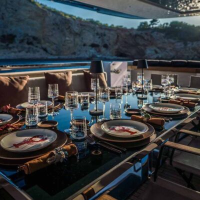 mesa comedor terraza yate