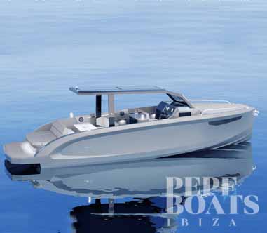 yate blanco fondeo logo pepeboats ibiza