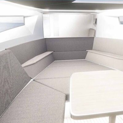 yate blanco salon interior convertible
