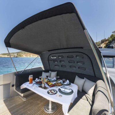 comedor exterior bimini yate